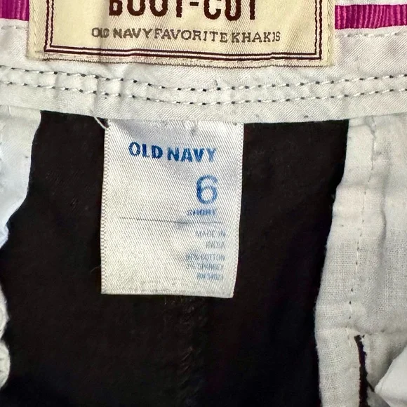 Old Navy Perfect Boot Cut Women’s Size 6 Old Navy Favorite Kakis Black - Picture 3 of 11